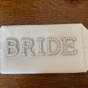 Elegant Bride Clutch with Pearl Accents